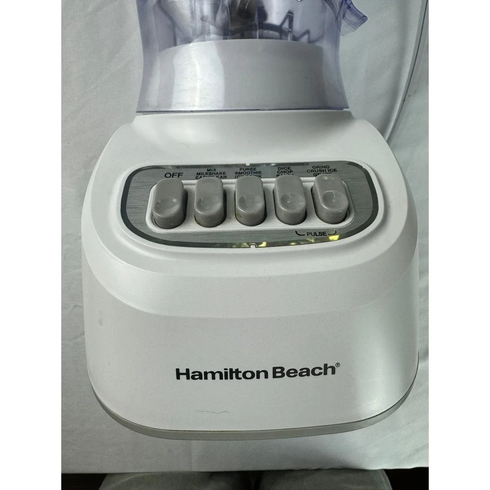 Hamilton Beach Blender Home 40oz White Good 10-Speed Multi-Function 54221